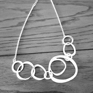 Faux silver necklace